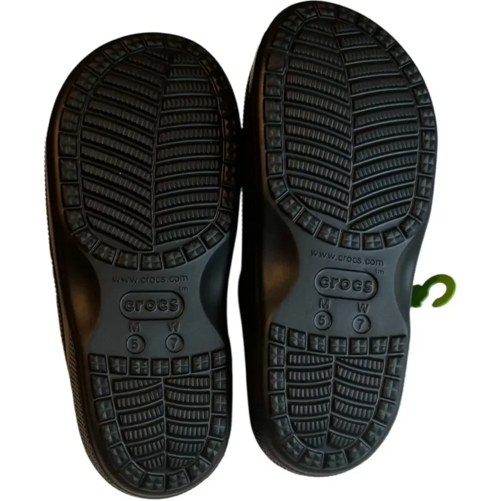 CROCS Classic Black Slide Sandals  Sz 7 Women/ Sz 5 Men